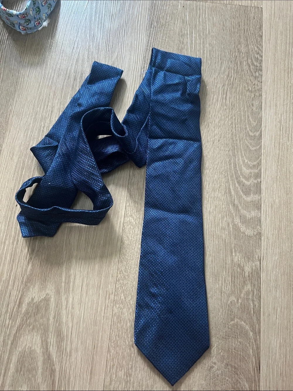 C2 by Calibrate Navy Blue Textured Men's Tie